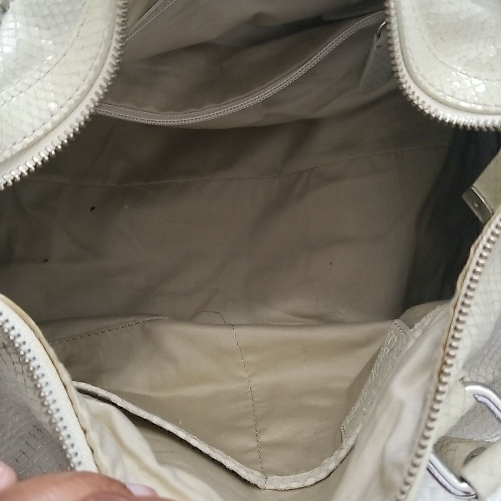 Calvin Klein Cream Handbag Sz Medium - Picture 8 of 10
